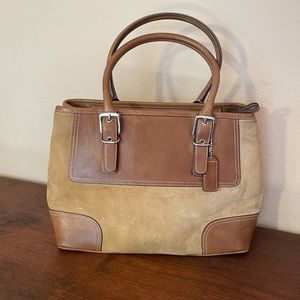 Coach Suede Hamptons Satchel